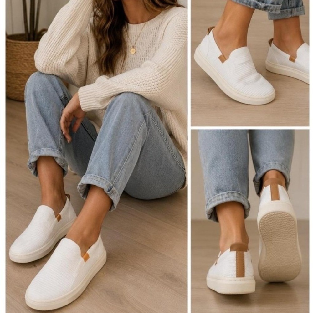 UGG Women's Cream Alameda Sammy Slip-On Minimalist Sneakers - Size 10/41 EUR